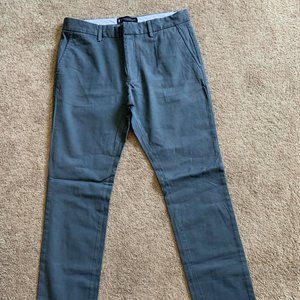 GREY SLIM FIT STRETCH CHINO PANT